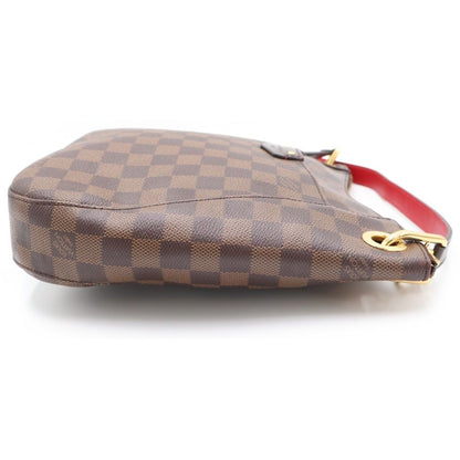 Louis Vuitton Damier Southbank Shoulder Bag Brown Leather Gold — view 3