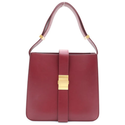 Bottega Veneta Marie Shoulder Bag Red Burgundy Leather Gold