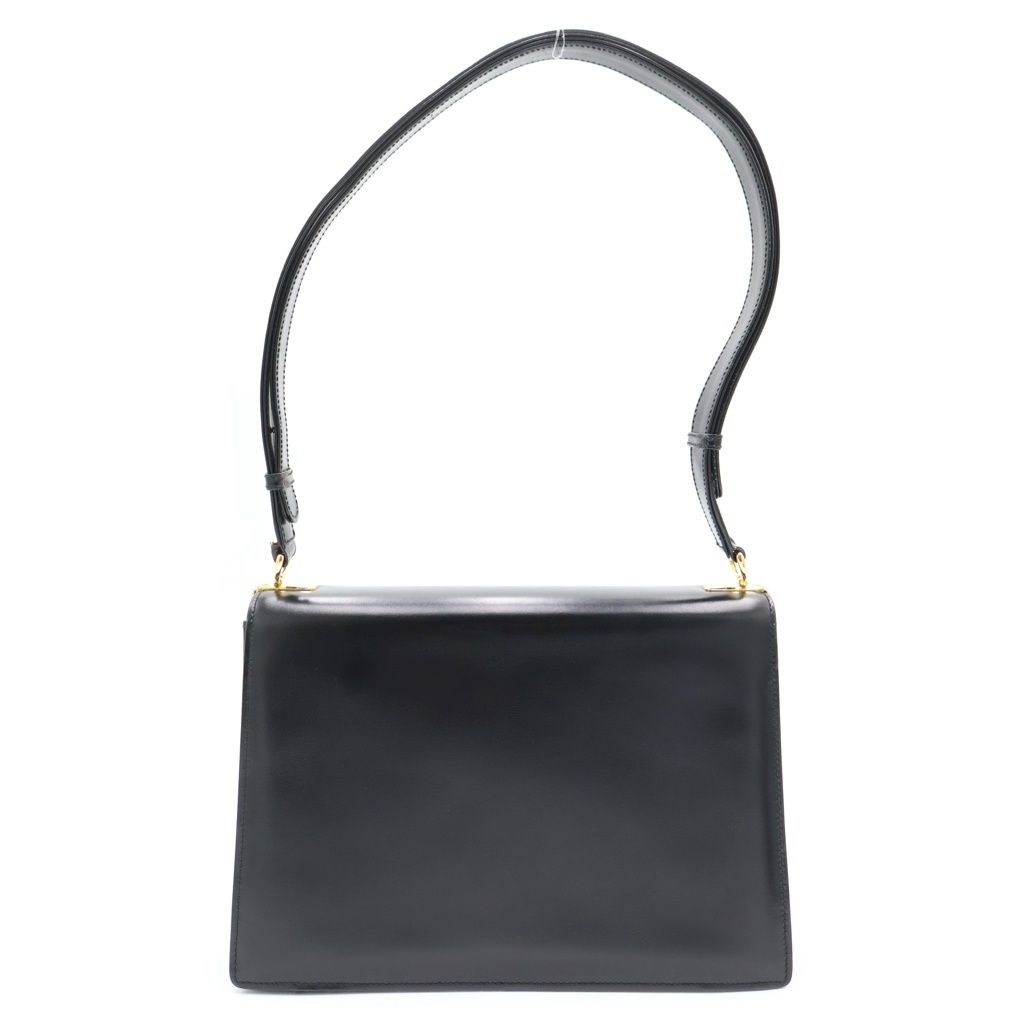 Gucci Turnlock Shoulder Bag Black Leather Gold — view 2
