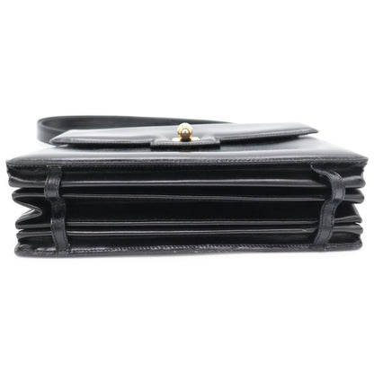 Gucci Turnlock Shoulder Bag Black Leather Gold — view 4
