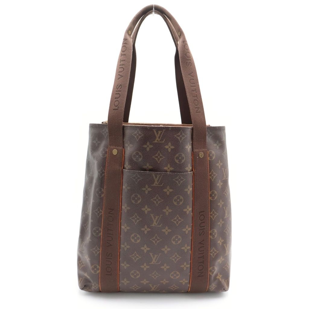 Louis Vuitton Monogram Kababob Tote Brown Leather Gold