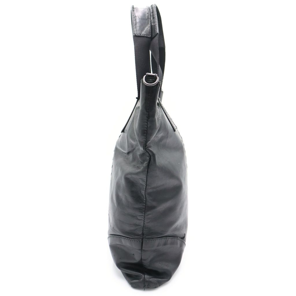 Bottega Veneta Intrecciato Tote Black Leather — view 3