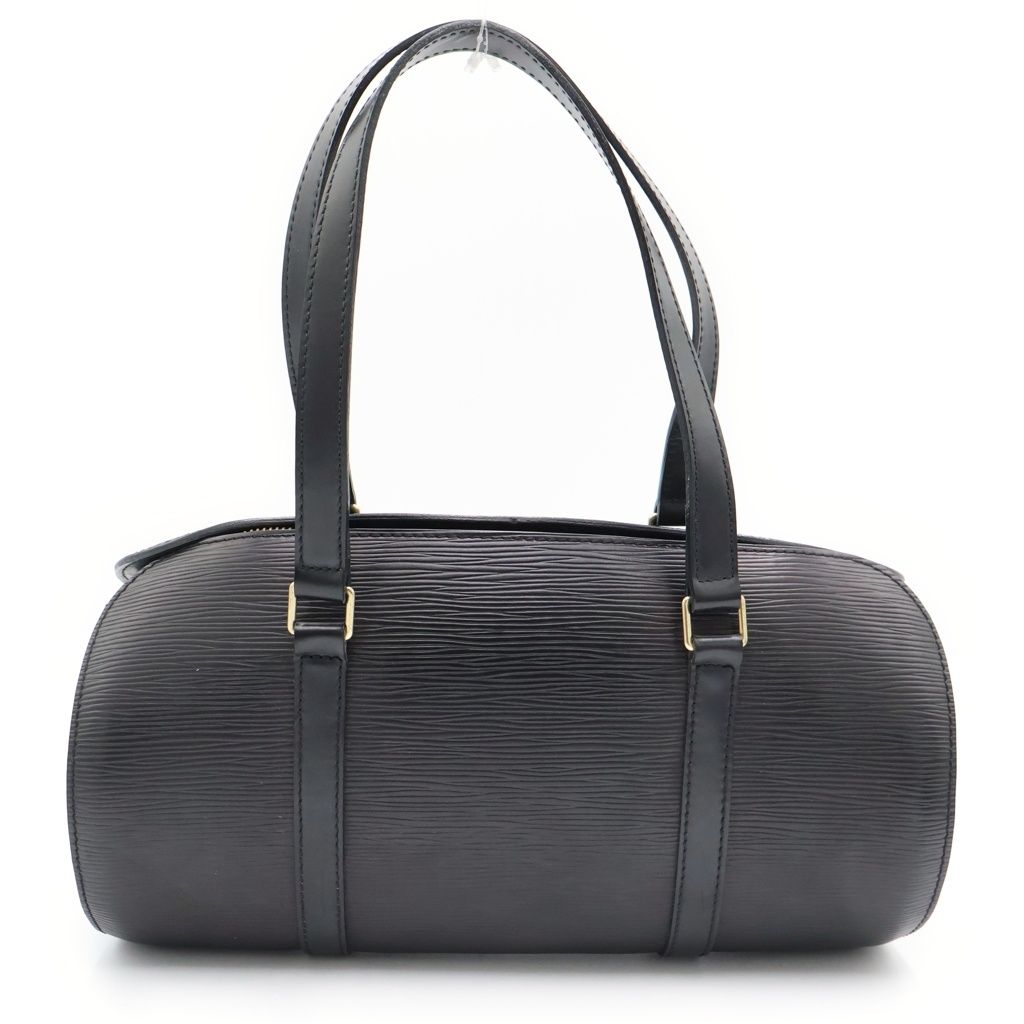 Louis Vuitton Epi Souflo Handbag Black Noir Leather Gold — view 2