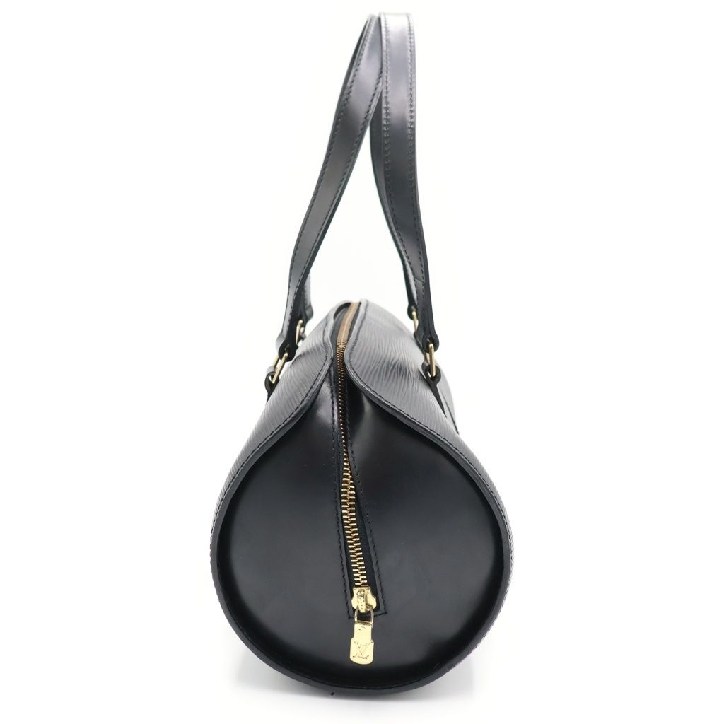 Louis Vuitton Epi Souflo Handbag Black Noir Leather Gold — view 3