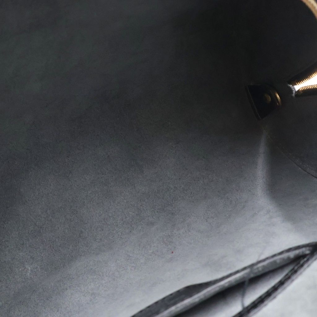 Louis Vuitton Epi Souflo Handbag Black Noir Leather Gold — view 5