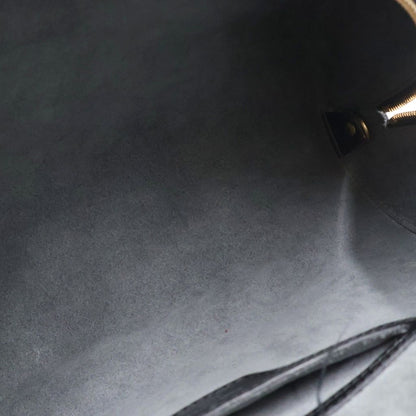 Louis Vuitton Epi Souflo Handbag Black Noir Leather Gold — view 5