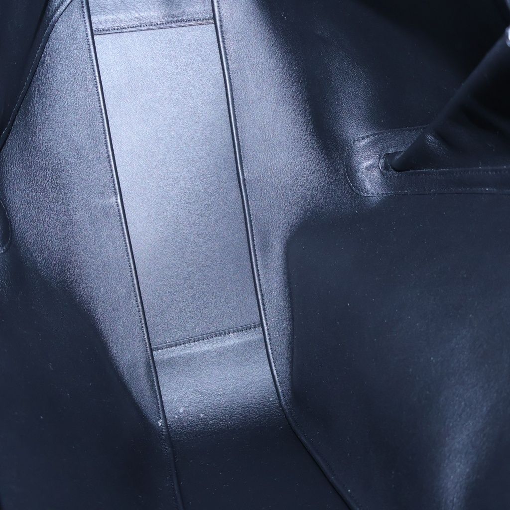 Loewe Hammock Suede Combination Shoulder Bag Gray Leather Silver — view 5