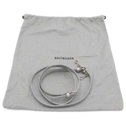 Balenciaga Shopping Tote Xxs Shoulder Bag Mini Gray Silver Leather — view 7