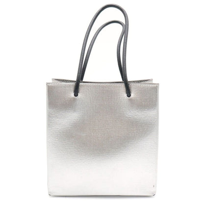Balenciaga Shopping Tote Xxs Shoulder Bag Mini Gray Silver Leather — view 2