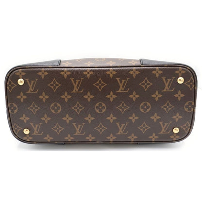 Louis Vuitton Monogram Flandrine 2-Way Shoulder Bag Tote Brown Black Noir — view 4