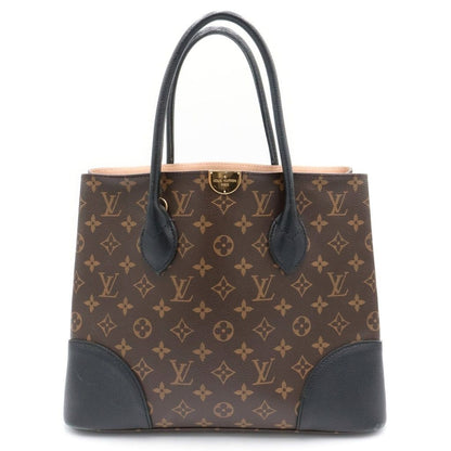 Louis Vuitton Monogram Flandrine 2-Way Shoulder Bag Tote Brown Black Noir