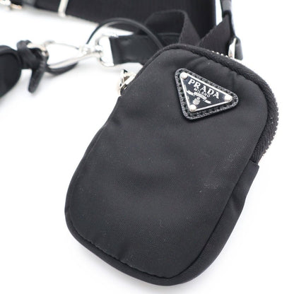 Prada Re Edition Re-Nylon Shoulder Bag Black Silver — view 6