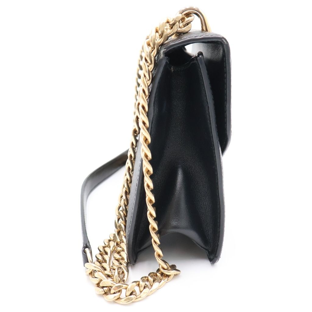 Prada Saffiano Leather Shoulder Bag Black — view 3