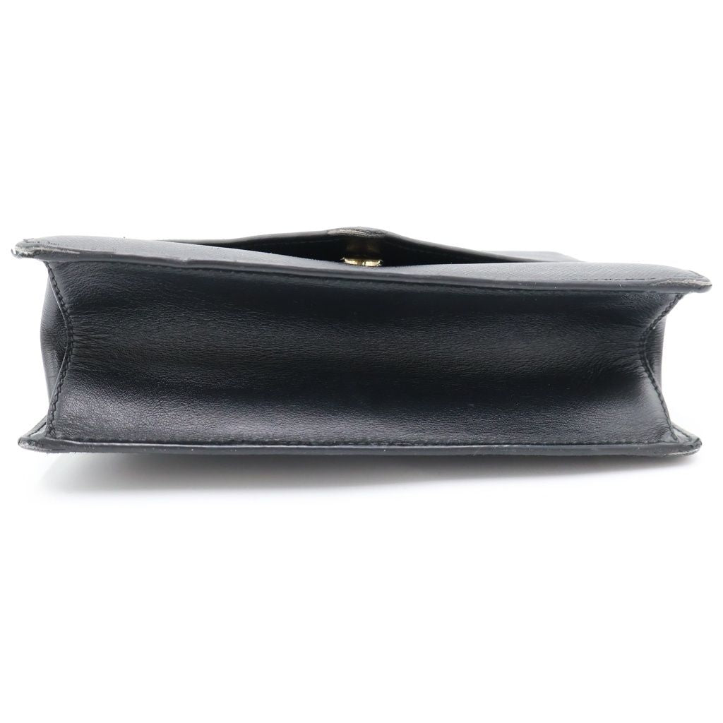 Prada Saffiano Leather Shoulder Bag Black — view 4