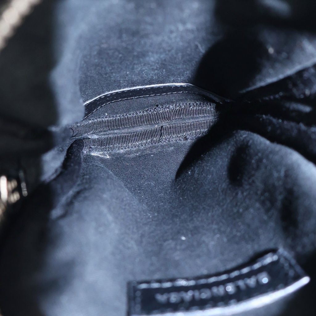 Balenciaga le Cagole Leather Shoulder Bag Phone Pouch Black — view 5