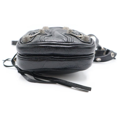 Balenciaga le Cagole Leather Shoulder Bag Phone Pouch Black — view 4