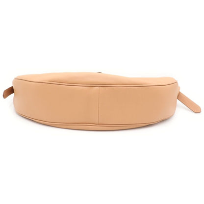 Prada Demil Large Cross Belt Bag Beige Leather Gold — view 4