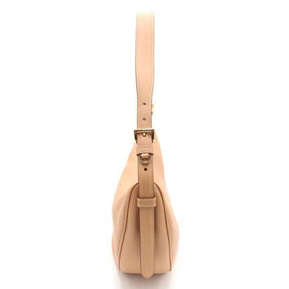 Prada Demil Large Cross Belt Bag Beige Leather Gold — view 3