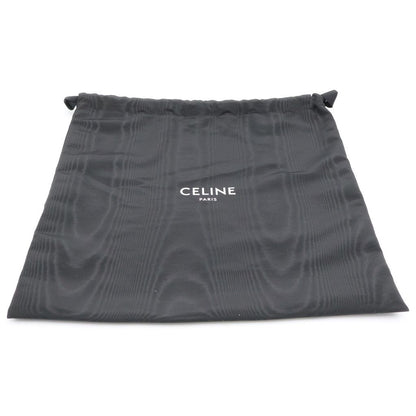 Celine Triomphe Horizontal Messenger Bag Black Leather Silver — view 6
