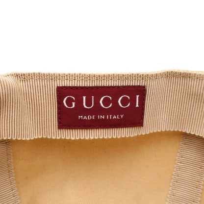 Gucci Logo Embroidery 6 Panel Baseball Cap Hat Beige — view 7