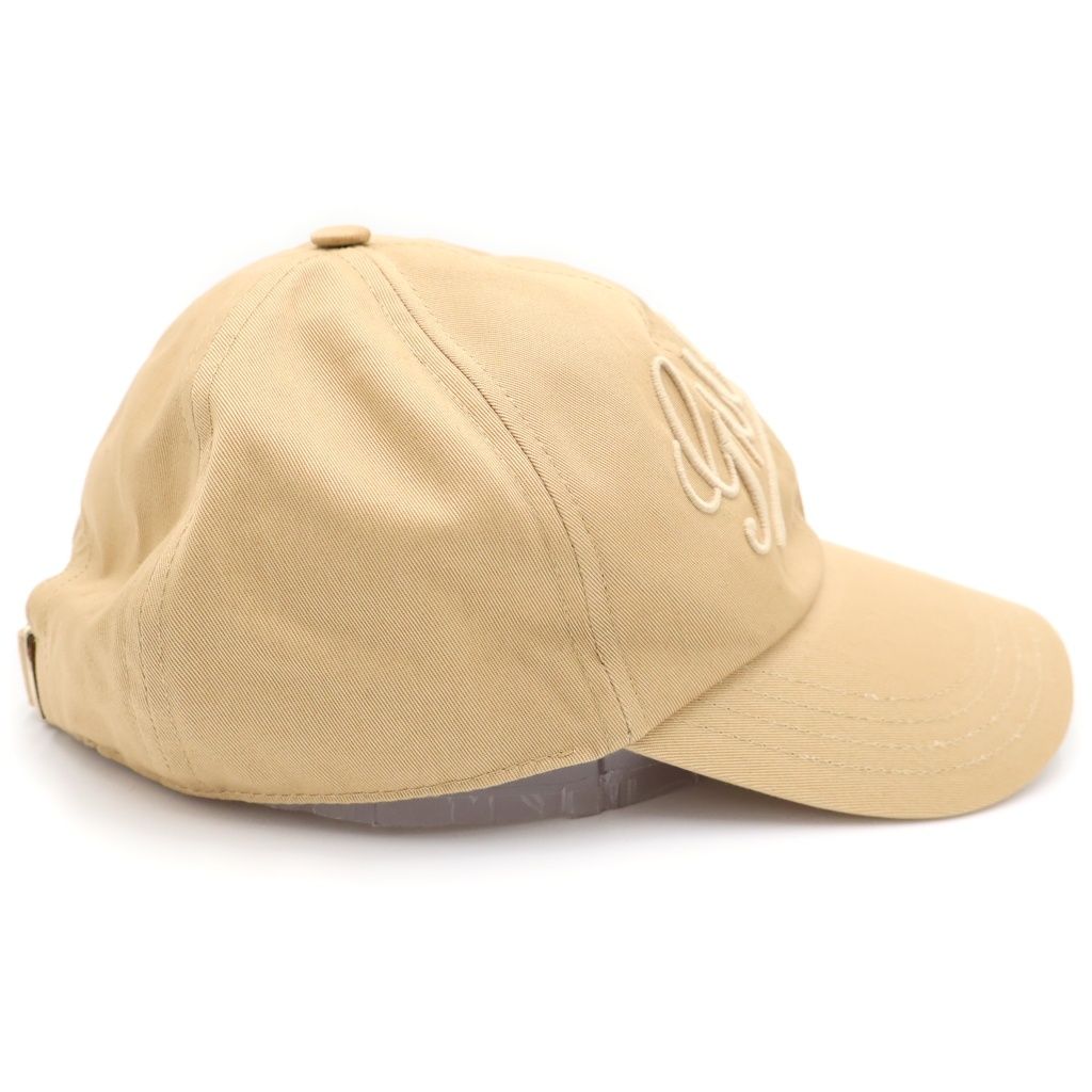 Gucci Logo Embroidery 6 Panel Baseball Cap Hat Beige — view 3