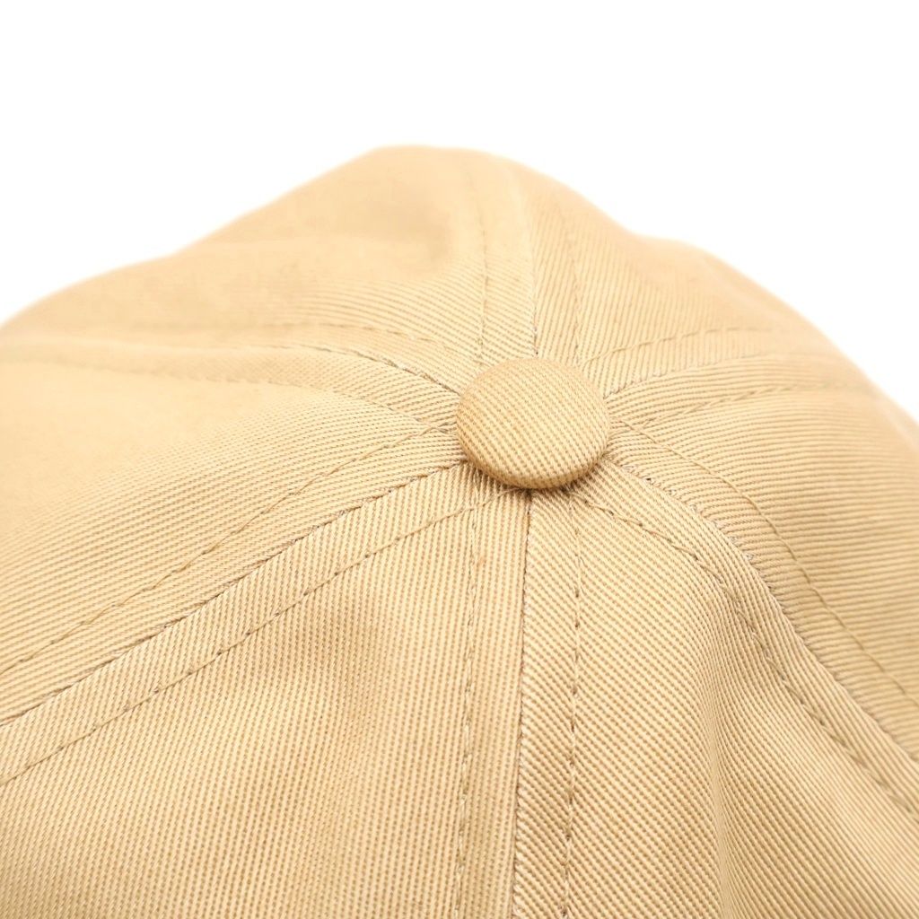 Gucci Logo Embroidery 6 Panel Baseball Cap Hat Beige — view 6