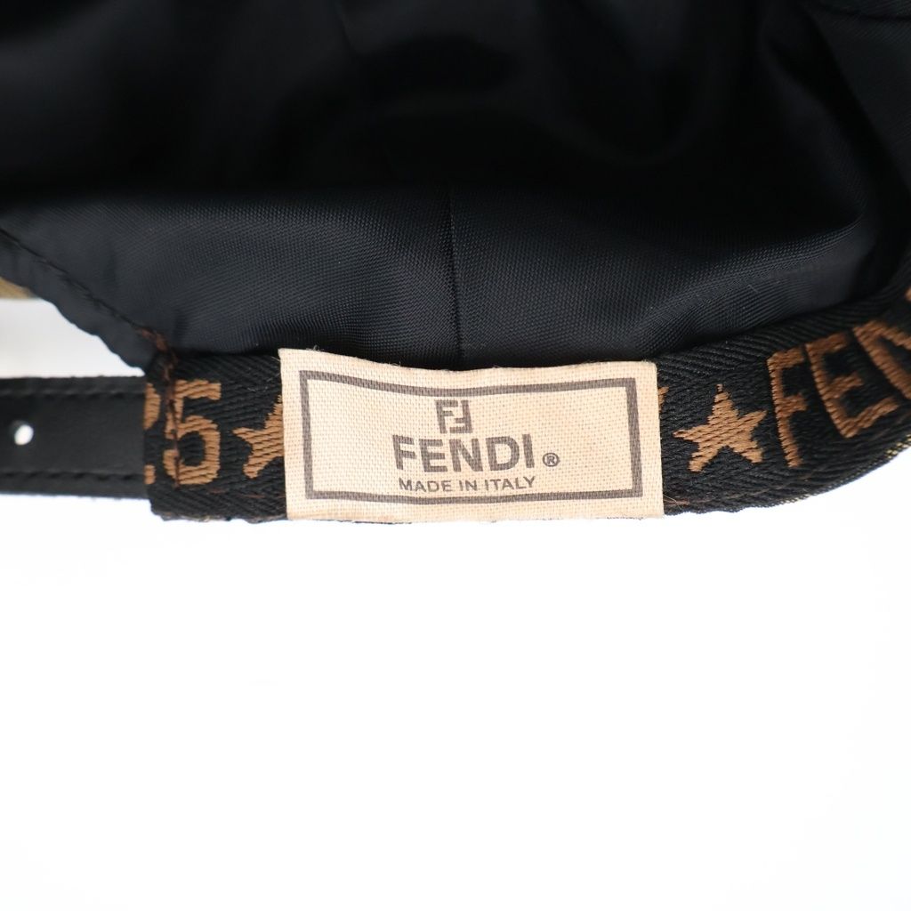 Fendi Zucca Allover Pattern Baseball Cap Hat Brown — view 8