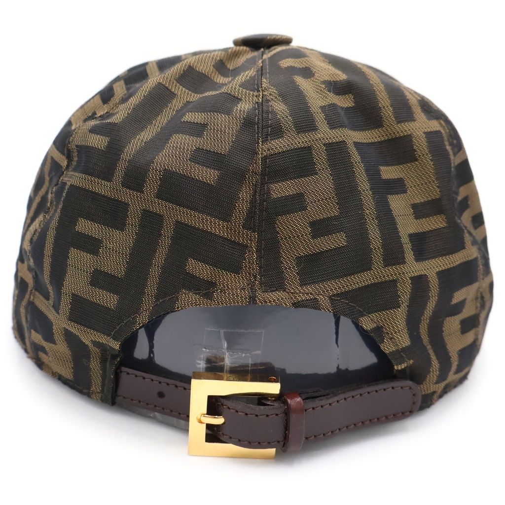 Fendi Zucca Allover Pattern Baseball Cap Hat Brown — view 2