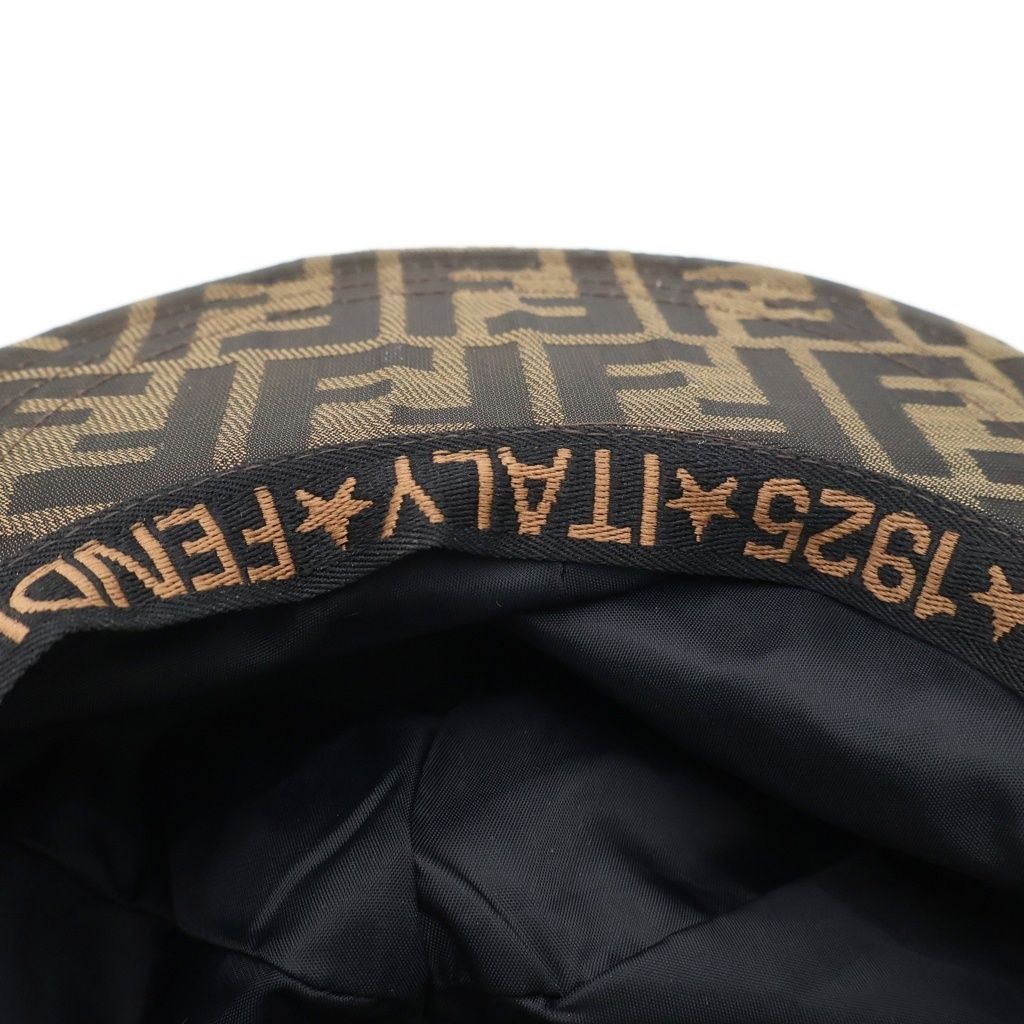 Fendi Zucca Allover Pattern Baseball Cap Hat Brown — view 5