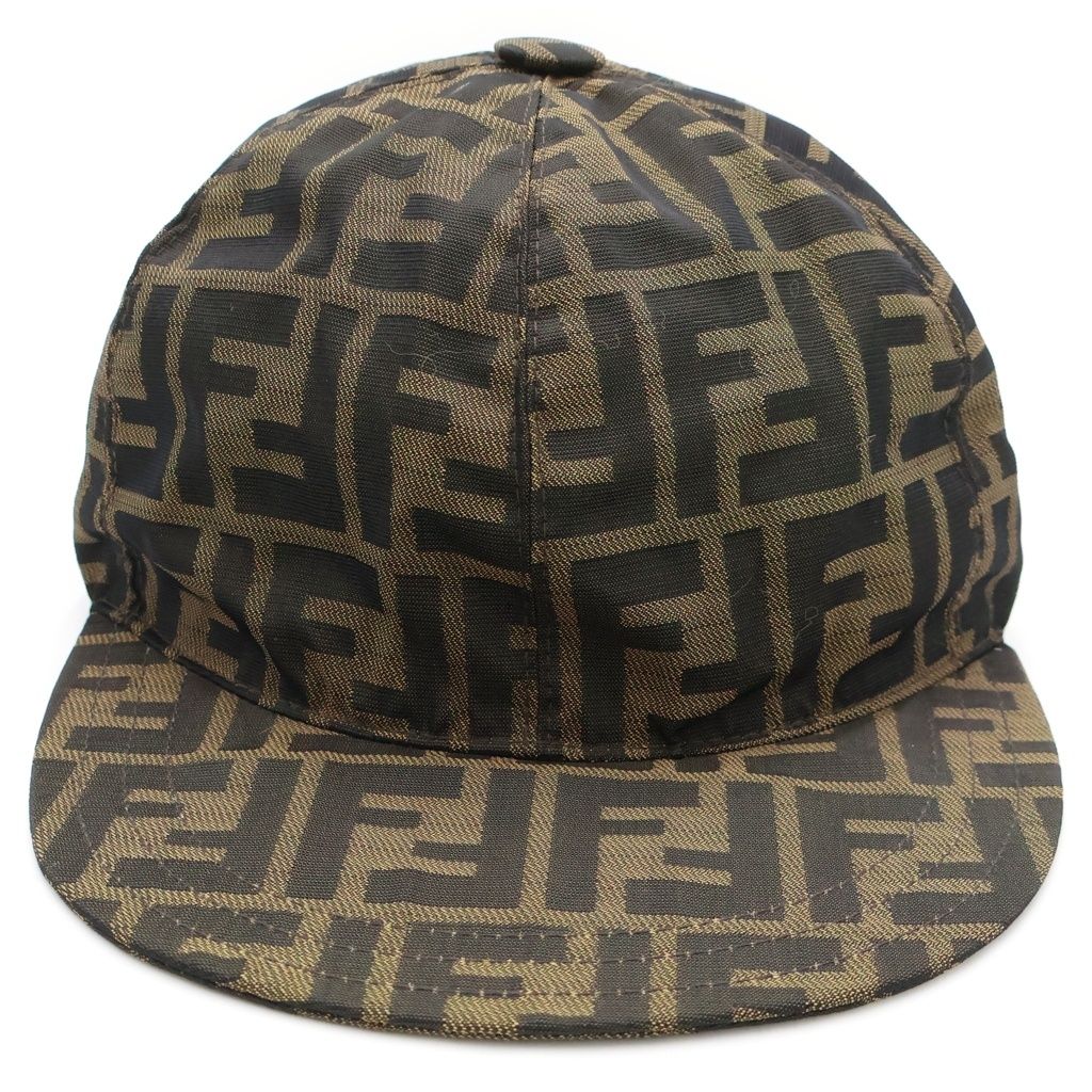 Fendi Zucca Allover Pattern Baseball Cap Hat Brown — view 4