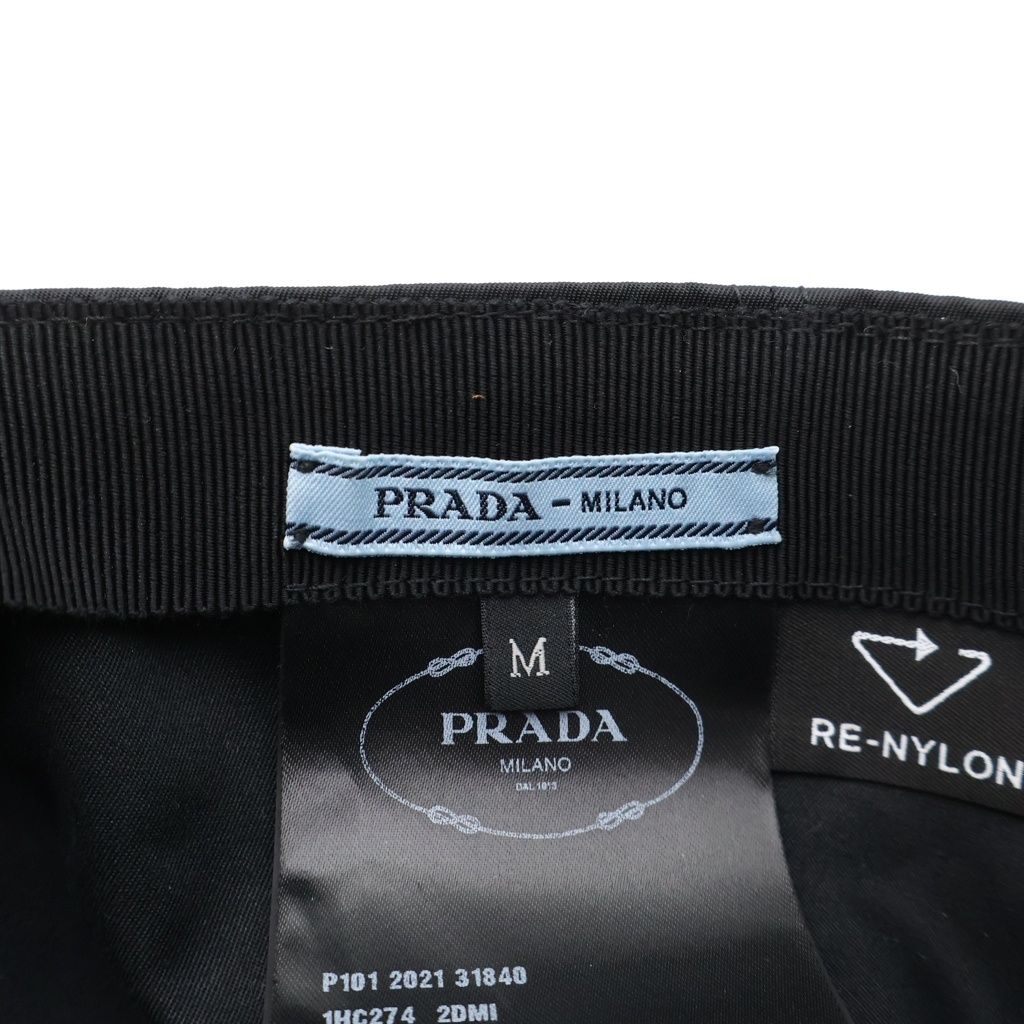 Prada Re-Nylon Baseball Cap Black — view 7