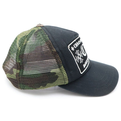 Chrome Hearts CH Patch Camouflage Trucker Mesh Cap Black Green — view 3