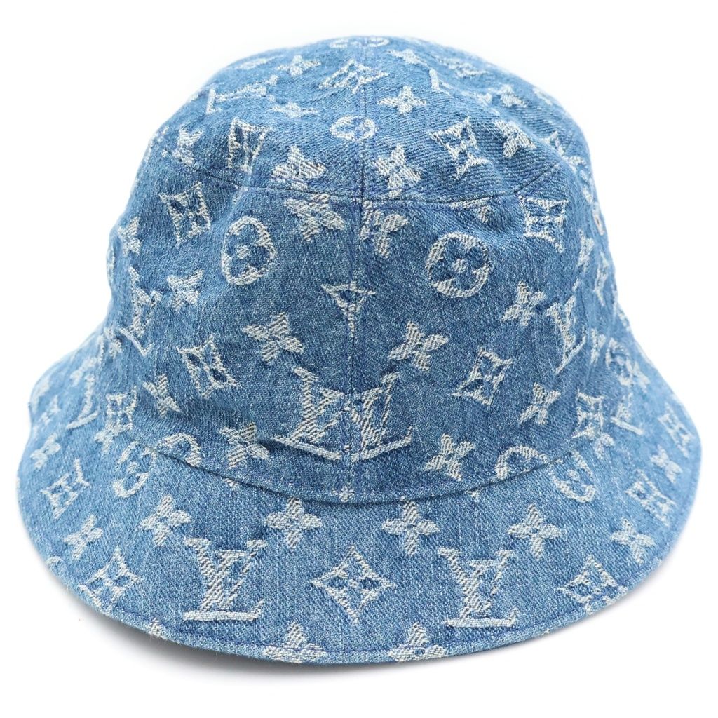Louis Vuitton Monogram Essential Reversible Bucket Hat Indigo — view 2