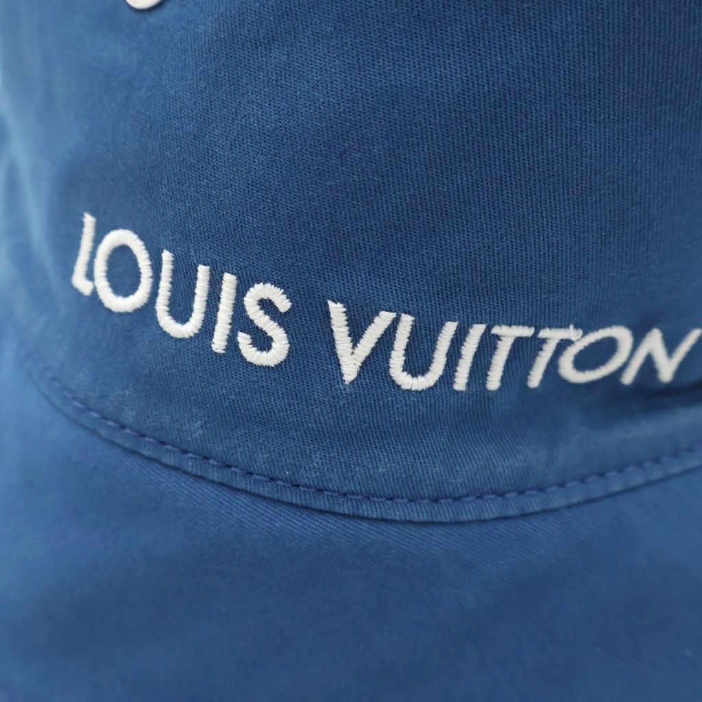 Louis Vuitton Monogram Essential Reversible Bucket Hat Indigo — view 7