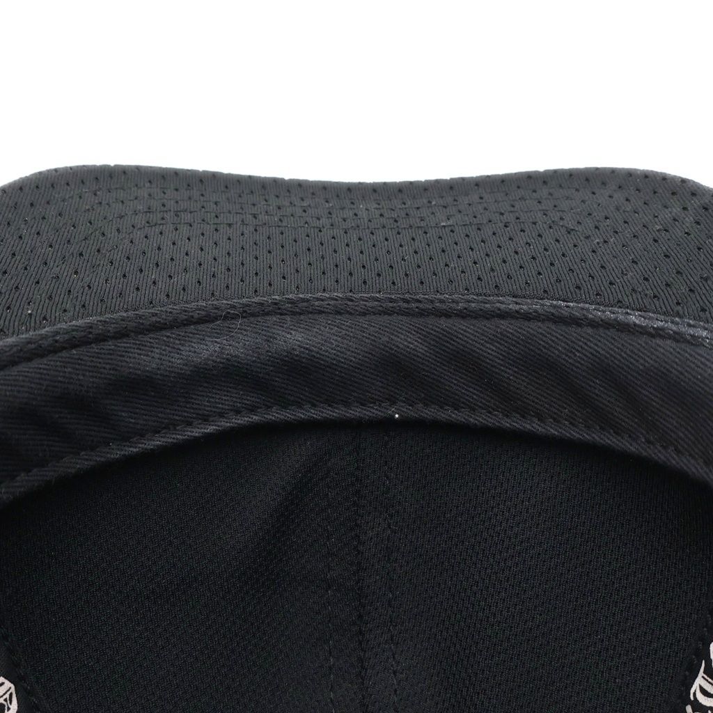 Chrome Hearts Horse Shoe Embroidery Scroll Label Mesh Cap Hat Black — view 5