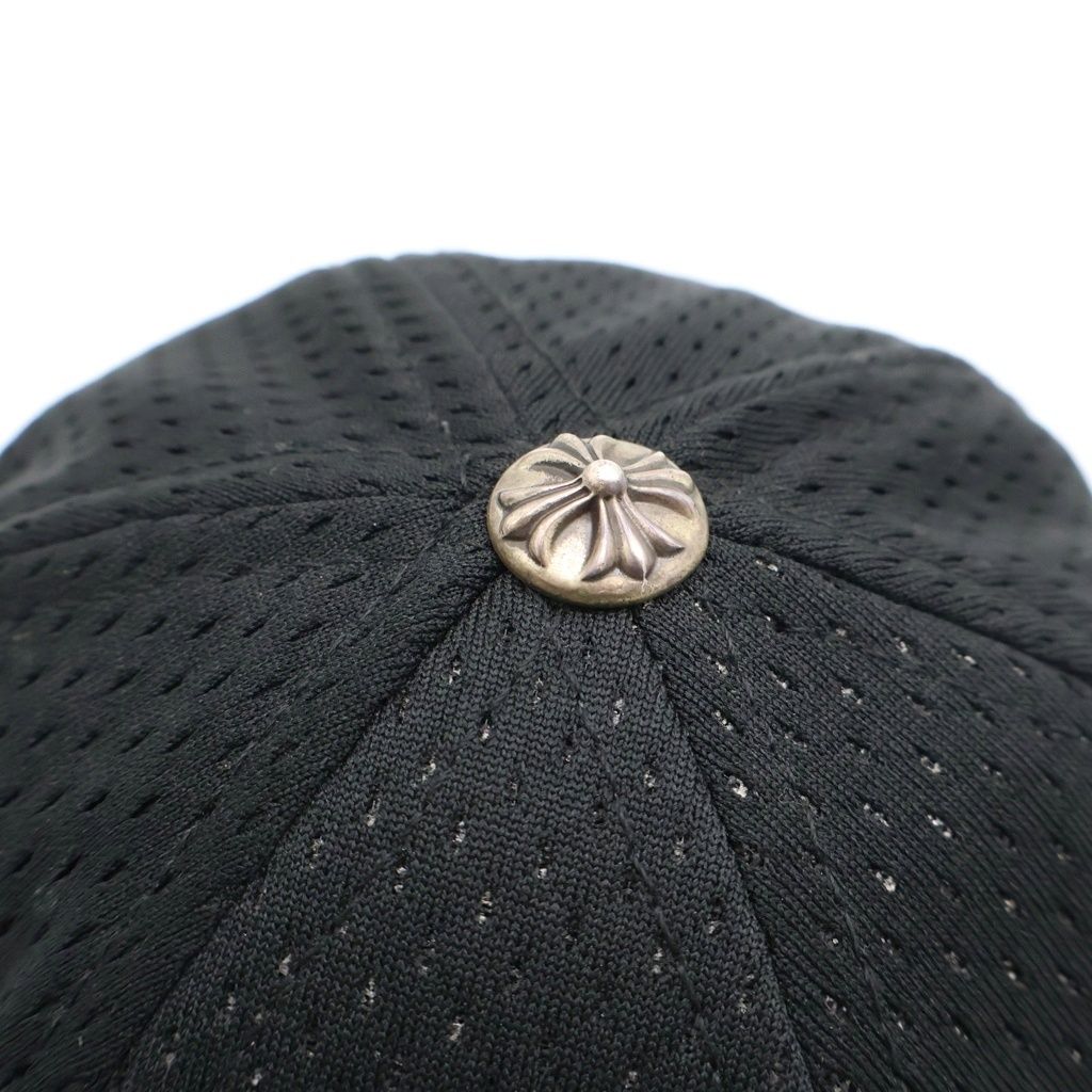 Chrome Hearts Horse Shoe Embroidery Scroll Label Mesh Cap Hat Black — view 6