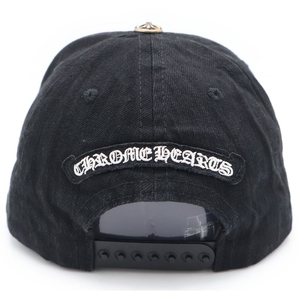 Chrome Hearts Trucker Cap Denim Vain Daga Embroidery Cap Hat Black — view 2