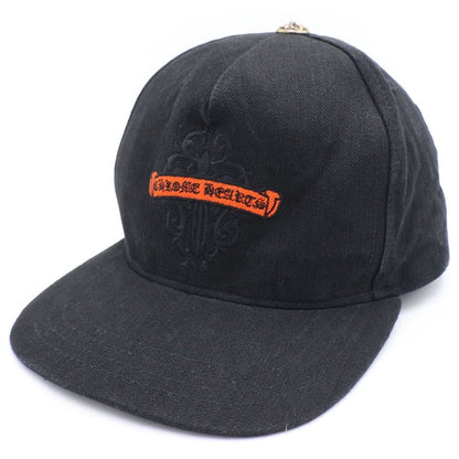 Chrome Hearts Trucker Cap Denim Vain Daga Embroidery Cap Hat Black