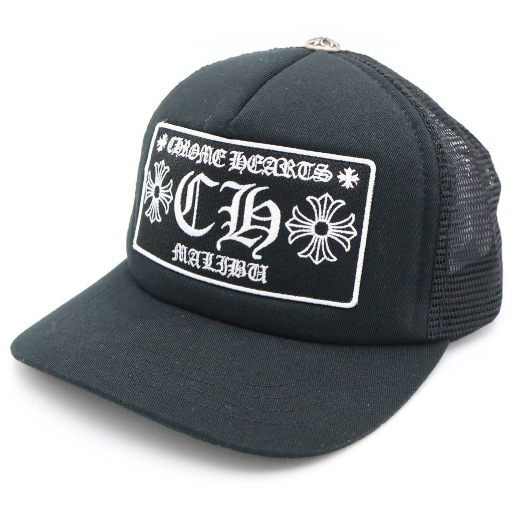 Chrome Hearts CH Patch Malibu Limited CH Trucker Mesh Cap Black