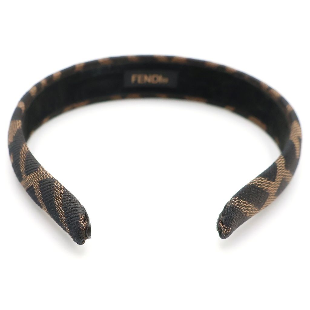 Fendi Zucca Pattern Headband Brown — view 2