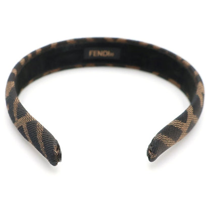 Fendi Zucca Pattern Headband Brown — view 2