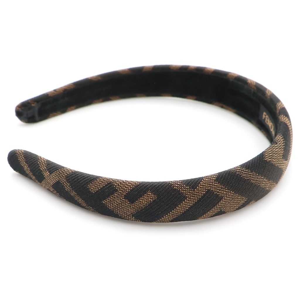 Fendi Zucca Pattern Headband Brown — view 3