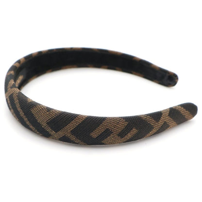 Fendi Zucca Pattern Headband Brown — view 4