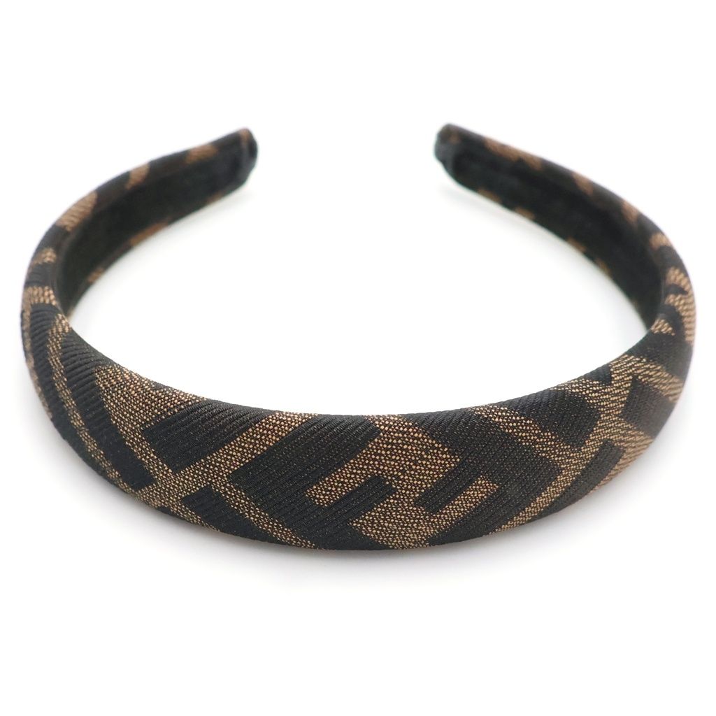 Fendi Zucca Pattern Headband Brown — view 5