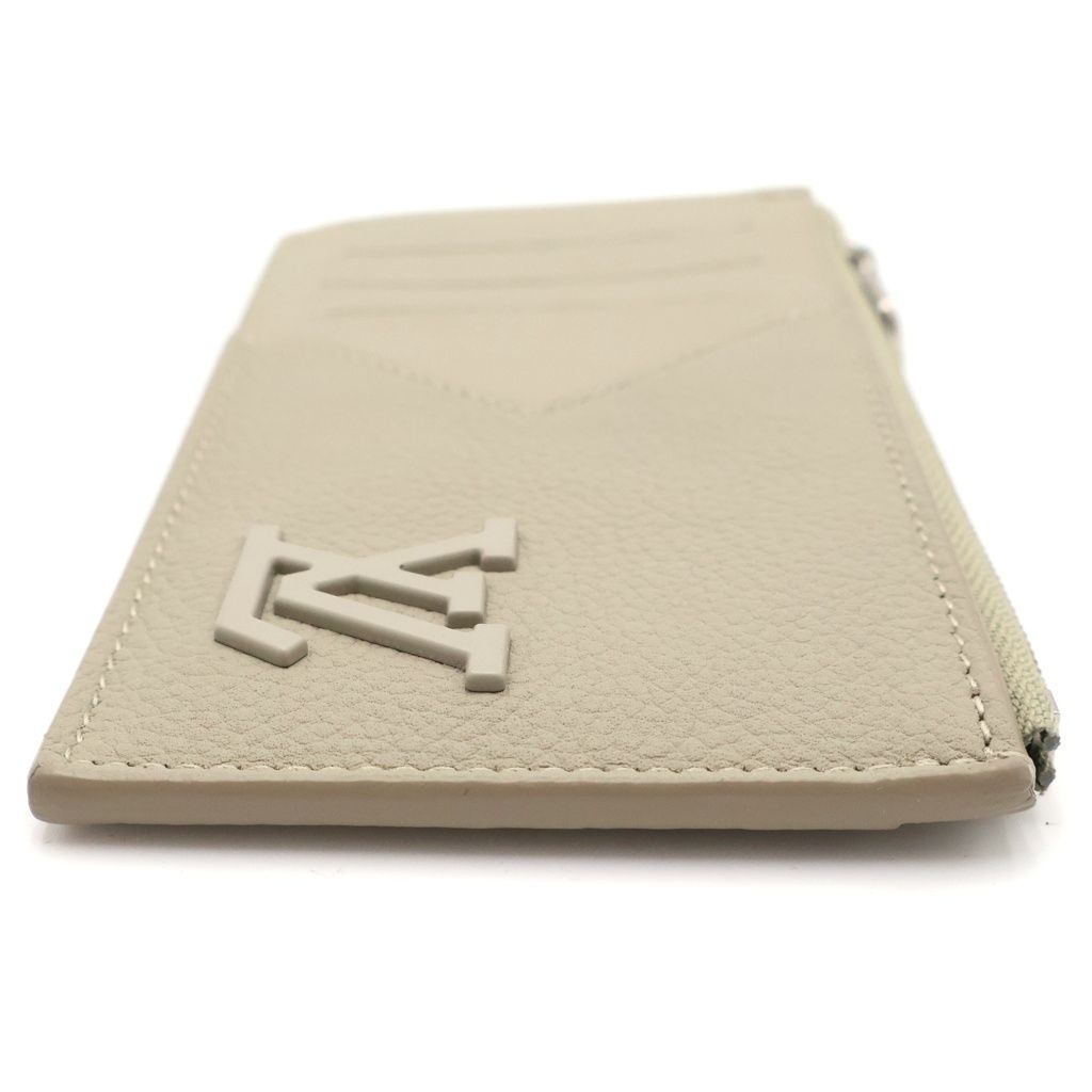 Louis Vuitton LV Aloe Gram Card Case Mini Wallet Light Green Khaki Leather — view 3
