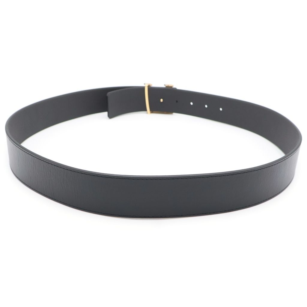 Louis Vuitton Ceinture LV Optic Leather Belt Black Gold — view 2
