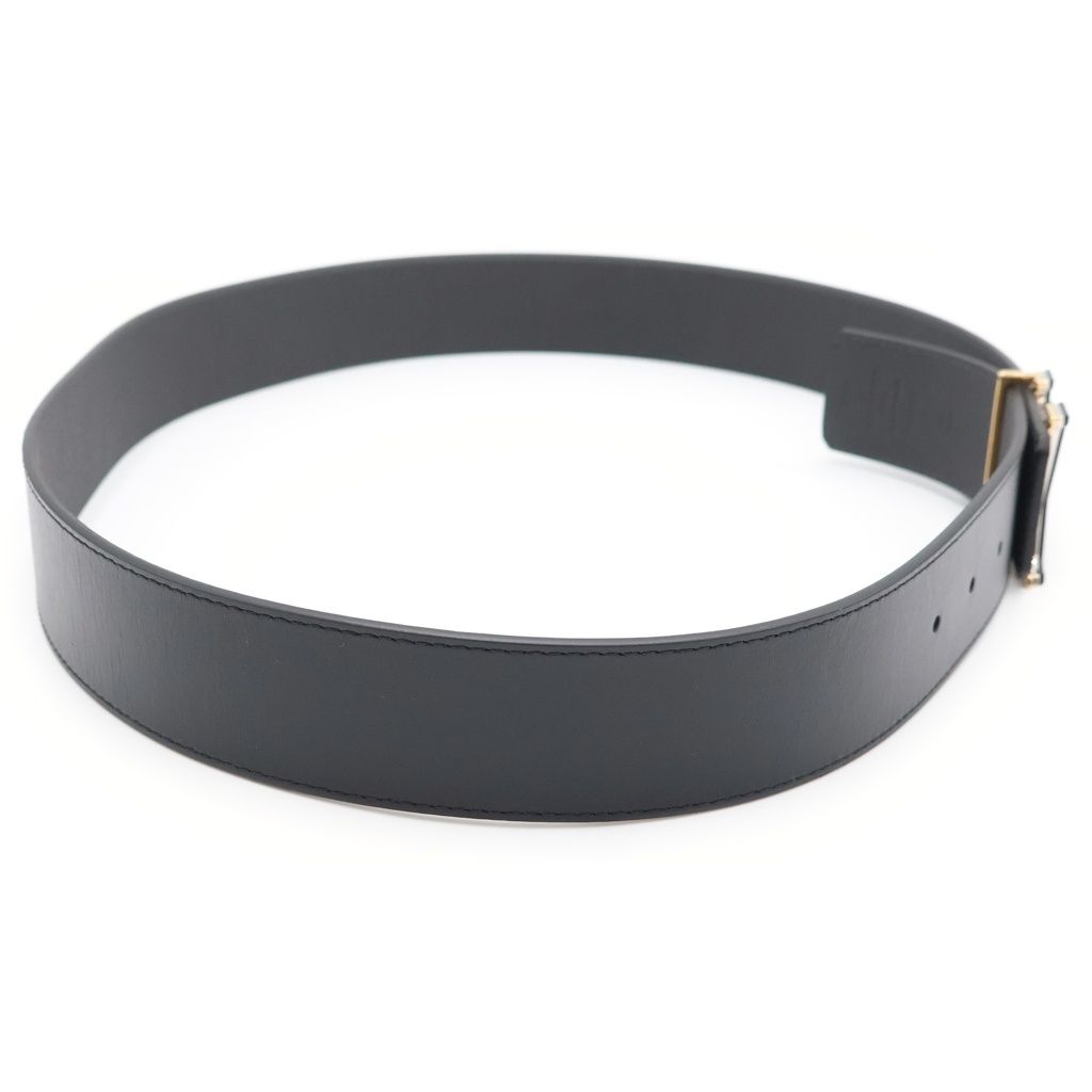 Louis Vuitton Ceinture LV Optic Leather Belt Black Gold — view 3