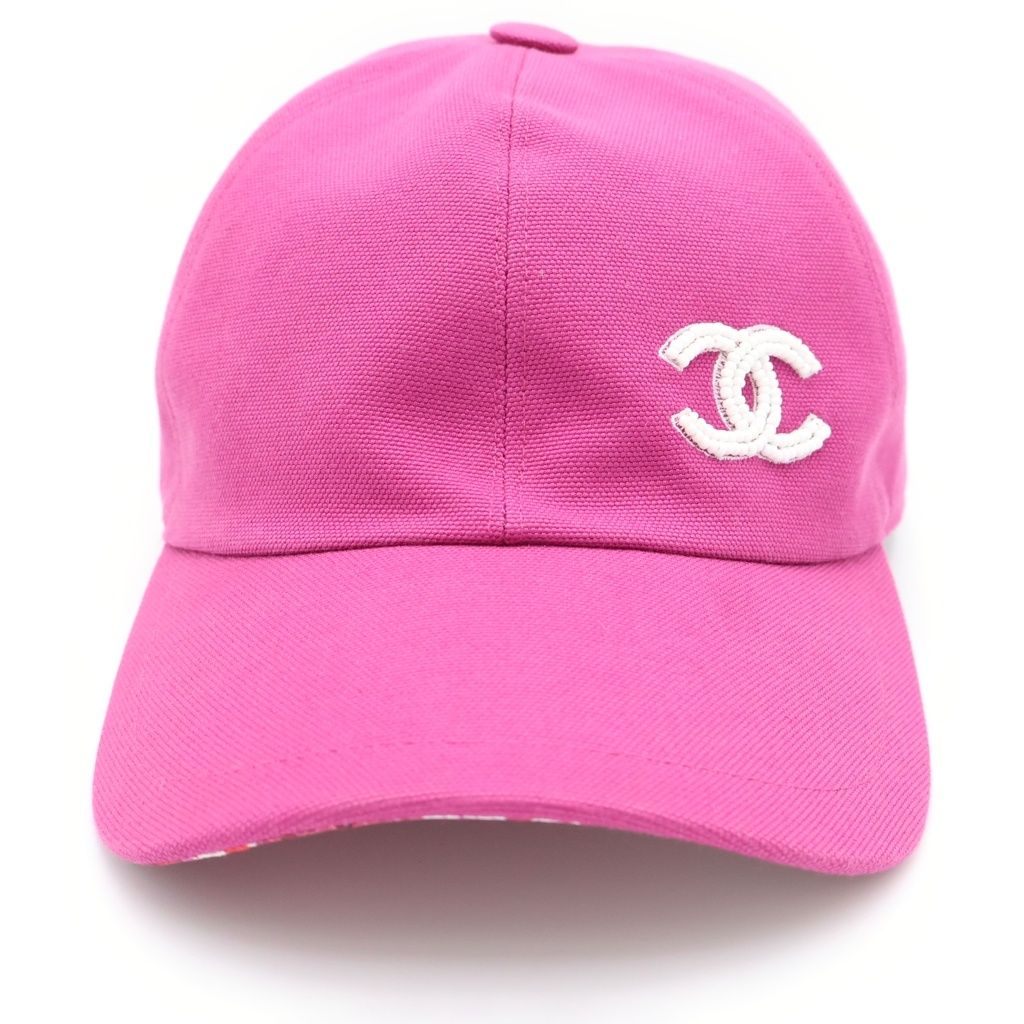 Chanel Beads CC Logo 6 Panel Cap Pink — view 4