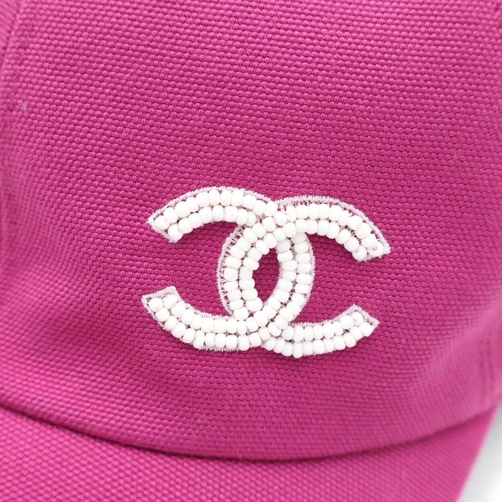 Chanel Beads CC Logo 6 Panel Cap Pink — view 5