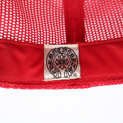 Chrome Hearts Vintage CH Crs Patch Trucker CH Cross Mesh Cap Red — view 8